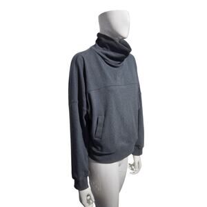 Freely Activewear Women's size S Ribbed Cowl Loungewear Athleisure Sweater Top